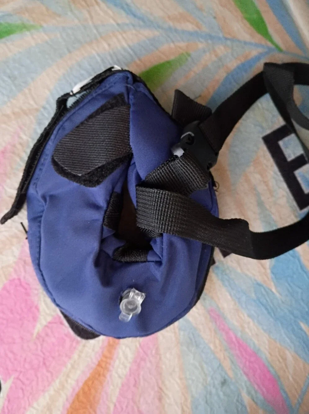 NEVER USED!! Protective Inflatable Collar FOR VERY SMALL Fur Baby - Navy Blue